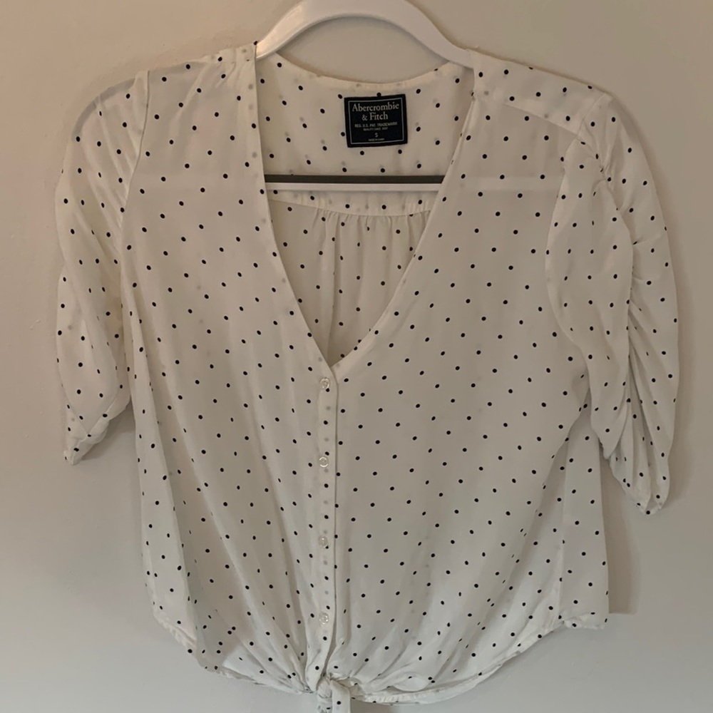 Abercrombie and Fitch polka dot shirt